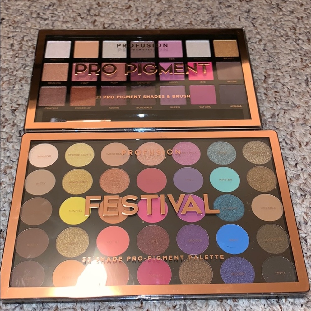 Profusion eyeshadow palettes